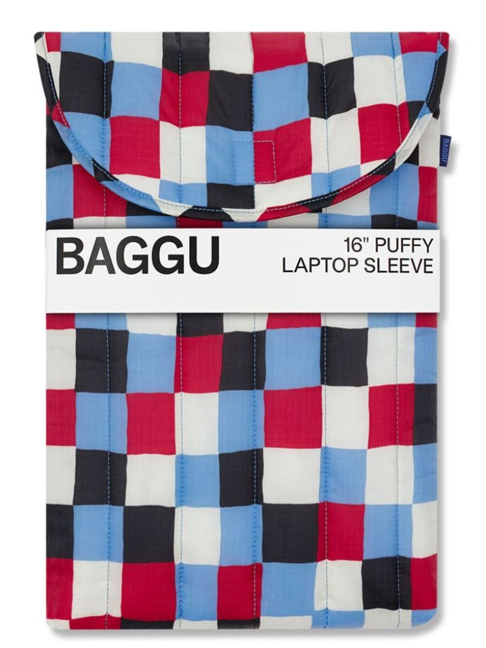 NWT Baggu Puffy Laptop Sleeve 16" - Painted Check